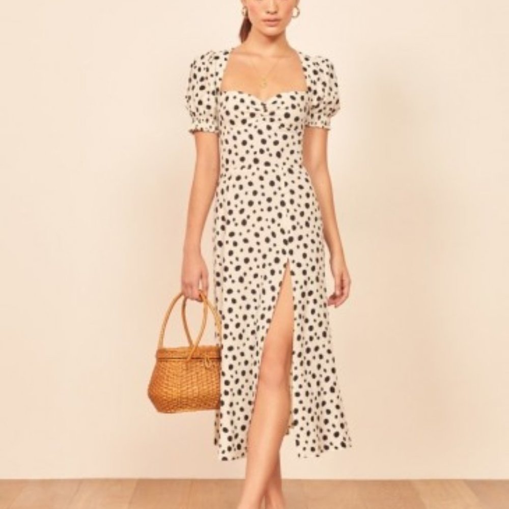 Reformation Lacey Dress NWT Ink Blot